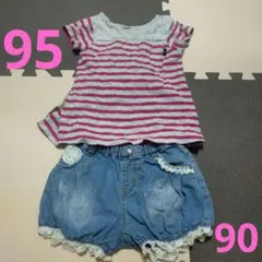女の子 半袖トップス ショートパンツ セット