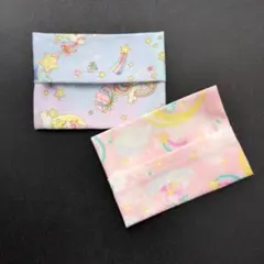 ゆめかわ　ユニコーン　ミニポケットティッシュケース　2個セット