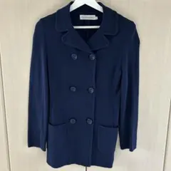 【美品】ルイシャンタン ニットジャケット ネイビー