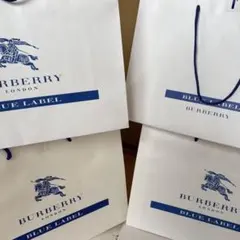 平成当時 レア BURBERRY BLUE LABEL ショッパー 白 7枚のサムネイル