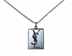 ✨美品✨Yves Saint Laurentネックレスプレートシルバー