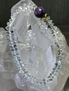 【やさしい癒しで心を整え迷いを手放して前へ進む石】極上アクアマリンxチャロアイト