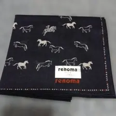 renoma PARIS ハンカチ 馬柄 ネイビーのサムネイル