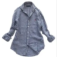 美品✨RALPH LAUREN シャツ リネン チェック ポニー ステイカラーのサムネイル