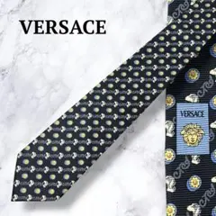 【極美品】VERSACE ネクタイ 総柄 高級シルク イタリア製 ヴェルサーチ