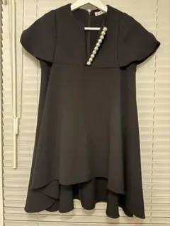YOKO CHAN パール 半袖 トップス 40 ネイビー - メルカリ