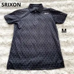【美品】SRIXON スリクソン ポロシャツ ブラック　メンズ　ゴルフ　Mのサムネイル