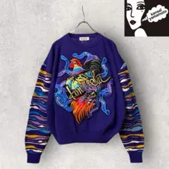 希少Vintage KANSAI02 山本寛斎 刺繍ニット クージー スカジャン 希少Vintage KANSAI02 山本寛斎 刺繍ニット クージー スカジャン