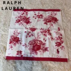 ★ Ralph Lauren★白地バラ花柄タオルハンカチ★33×34★未使用★のサムネイル