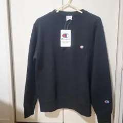 Champion ブラック クルーネック トレーナー Мsize