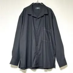 AZUL BY MOUSSY メンズ黒シャツ Lサイズ オーバーサイズ