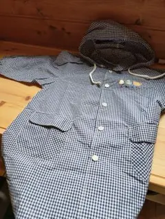 【未着用】familiar レインコート 100cm 巾着袋付き
