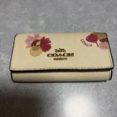 COACH 花柄 キーケース