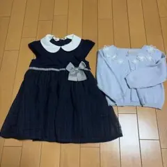 petit main ドレス・カーディガン セット 90cm