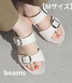 BEAMS HEART WOMEN♡ バックル付き ダブルベルト サンダル Mのサムネイル
