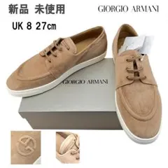 【新品】GIORGIO ARMANI スニーカー スエード レースアップのサムネイル