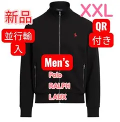 POLO ブラック ジップアップ スウェット US XXL