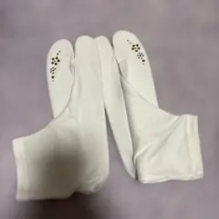 装飾ラインストーン付き白足袋