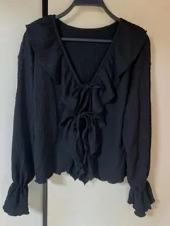 新品未使用タグ付き しまむらLutique 長袖薄手のカーディガン　lサイズ　黒