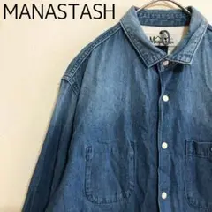 MANASTASH　マナスタッシュ　スナップボタン　デニムシャツ　ジャケット　L