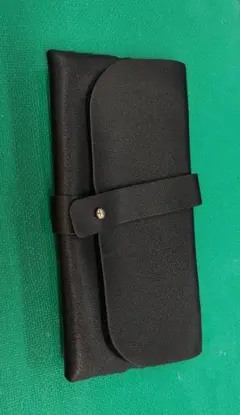 ハンドメイド 黒い皮革メガネケース