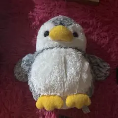 ペンギン ぬいぐるみ 中型 グレー