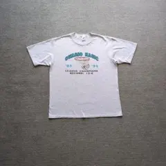 90s USA製 JERZEES バスケ プリントTシャツ 霜降りグレー XLのサムネイル