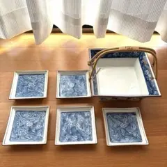 【新品未使用】【昭和レトロ】むさしの菓子器　翠泉