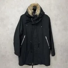 nanouniverse モッズコート ラクーンファー 3way ウール 定番