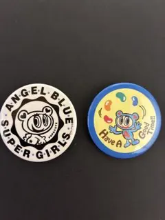 エンジェルブルー ナカムラくん 缶バッジ 直径4.4㎝ 2個セット