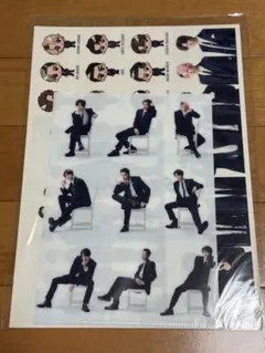 SnowManミニクリアファイル　ステッカーセット