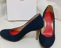 美品！キビラ　ネイビー パンプス