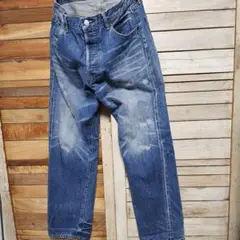68&BROTHERS デニムパンツ ヴィンテージダメージ加工 赤耳 34