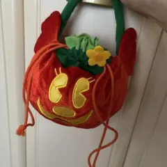 ディズニーリゾート　ハロウィン　ミニー　かぼちゃ　巾着