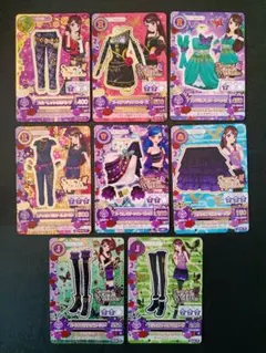 アイカツカード8枚　SPICYAGEHA（スパイシーアゲハ）セット　星座　紫吹蘭