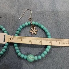 週末お値下げ　ターコイズループピアス