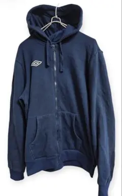 umbro ジップアップパーカー ネイビー Lサイズ