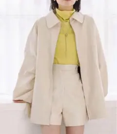 フェイクレザージャケット mystic ホワイト