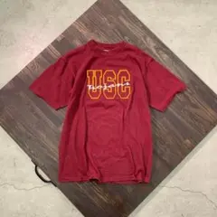 7SM1 【WOLF】USA製 刺繍入り　半袖Tシャツインポート　古着usedのサムネイル