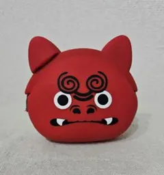 p+g design シリコンがま口 OKINAWA シーサー レッド