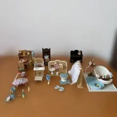 シルバニアファミリー バスルームセット他