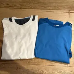 アディダス Tシャツ 2枚セット ホワイト ブルー