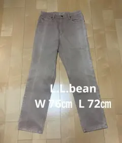 L.L.bean パンツ　フェード　茶　 ウエスト76㎝　レングス72㎝のサムネイル