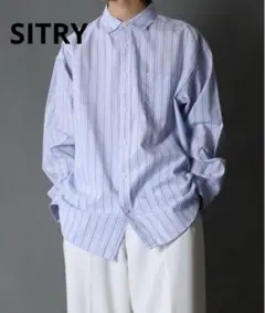 ストライプシャツ オーバーサイズ
