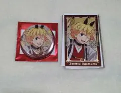 鬼滅の刃　午年　ランダム缶バッジ　ランダムフォトカード　我妻善逸