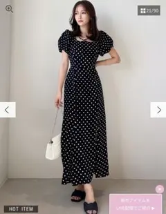 RESEXXY バブルスリーブマーメイドワンピース