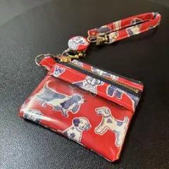 ☆ 小　スマートキーケース　ダブルファスナー　キャスキッドソン生地　ハンドメイド ☆ スマートキーケース ダブルファスナー キャスキッドソン生地