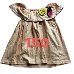 JENNI love オフショルダートップス　150cmピンク未使用品UVカットのサムネイル