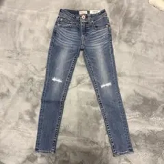 RODEO CROWNS スキニーデニム ダメージ加工 23(XXS)