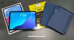 iPad (A16) ブルー　本体 ケース ペン セット 128GB